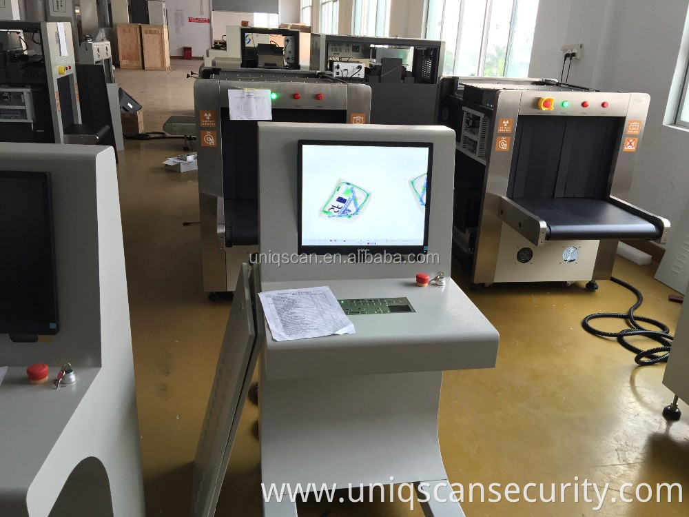 Uniqscan X ray baggage scanner SF6550 security inspection system for Airport